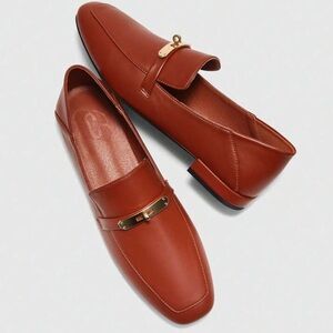 🆕 Square Toe Slip On Loafers Shoes
